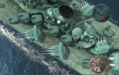 Battlestations: Pacific [super yamato class Kii]10cm Twin High-angle Gun { 15.5cm Triple Secondary Gun Mounts. BSP̒a^͋IɁAォ猩10cmApC(Wz)15.5cmOAC(Wz)